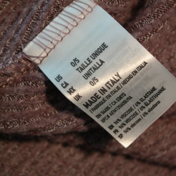 DON’T ASK WHY Mauve Pink Ribbed Wrap Dress Size OS - Picture 9 of 12